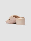 ETHEL 012_S - Beige Leather Slide Sandals - thumb image 4,side view