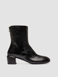 FLORE 012_W - Black Leather Zip Boots - thumb image 1,side view