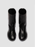 FLORE 012_W - Black Leather Zip Boots - thumb image 2,side view