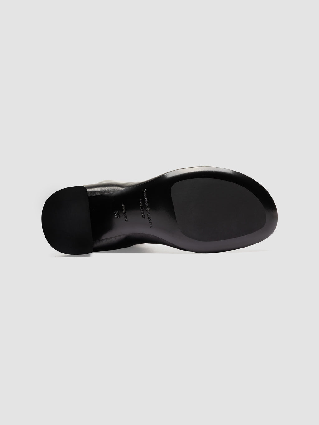 FLORE 012_W - Black Leather Zip Boots - image 5,side view