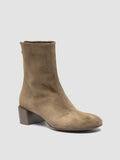 FLORE 012_W - Brown Suede Zip Boots - thumb image 3,side view