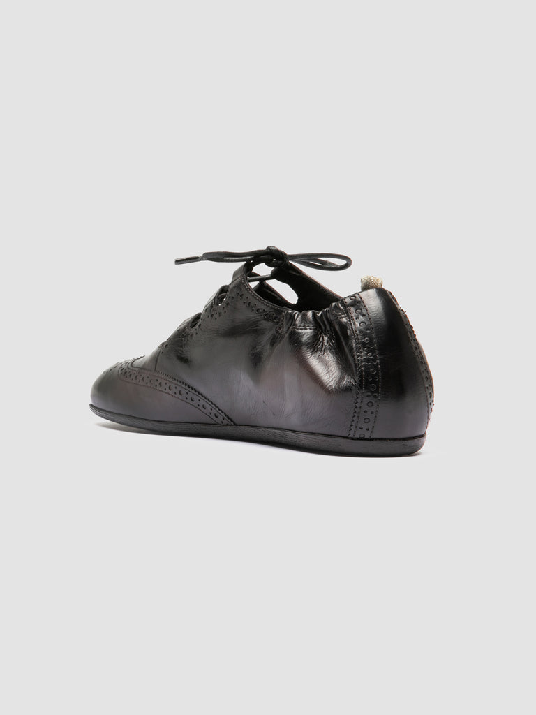 FONTRIERS 104 - Black Leather Derby Shoes