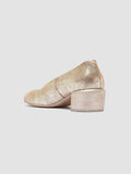 HADRY 010 - Gold Leather Ballerina Shoes - thumb image 4,side view