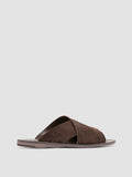 ITACA 054 - Braune Pantoletten aus Wildleder - thumb image 1,side view