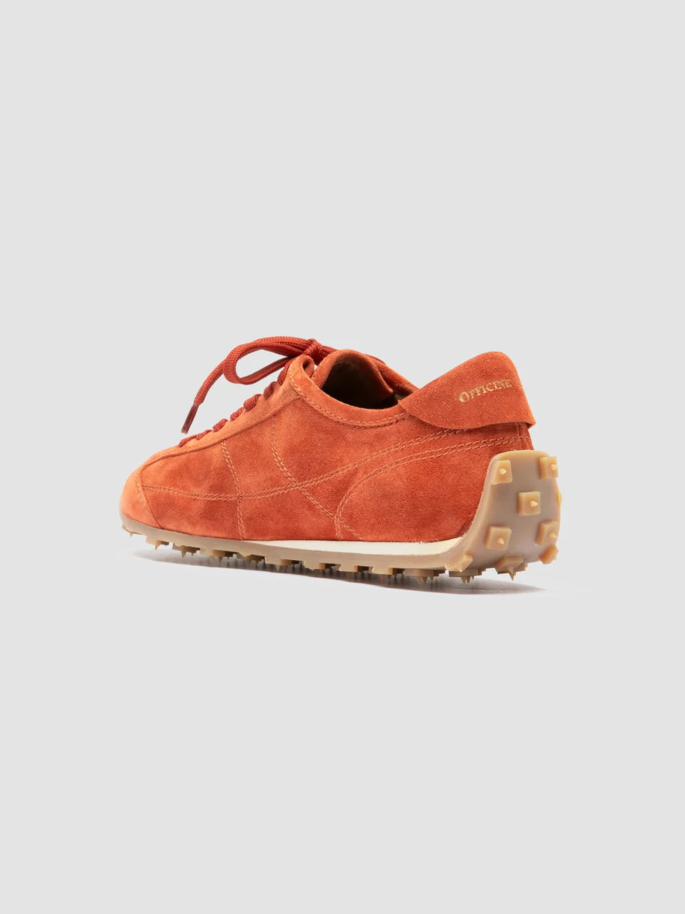 JARRED 101 - Red Suede Low-Top Sneakers - image 4,side view