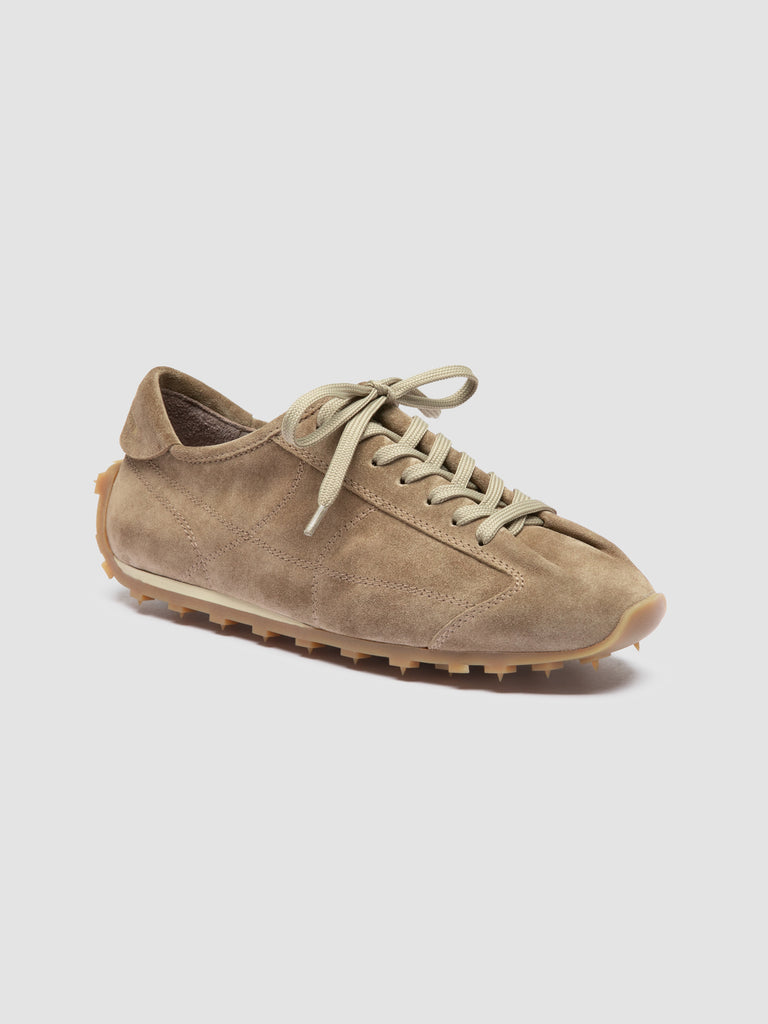 JARRED 101 - Taupe Suede Low-Top Sneakers