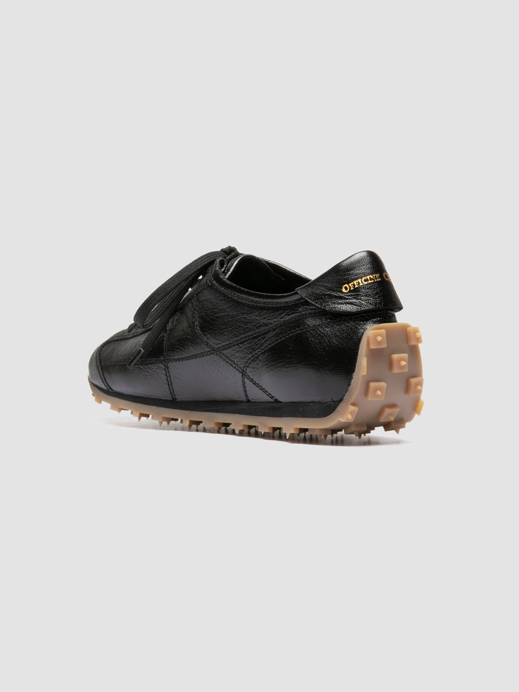 JARRED 102 W - Schwarze Low-Top-Sneaker aus Leder - image 4,side view