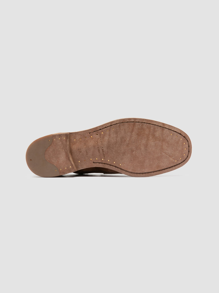 KALLIOPI 002 - Brown Suede Penny Loafers