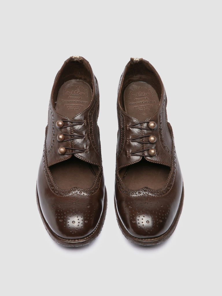 KALLIOPI 005 - Brown Leather Derby Shoes