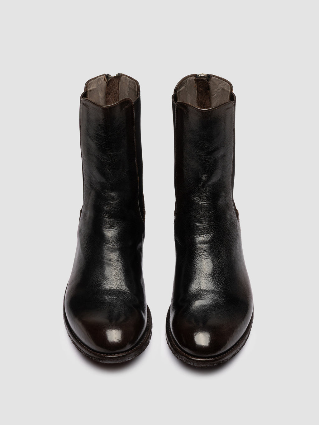 LEXIKON 073 - Braune Chelsea-Stiefel aus Leder - image 2,side view