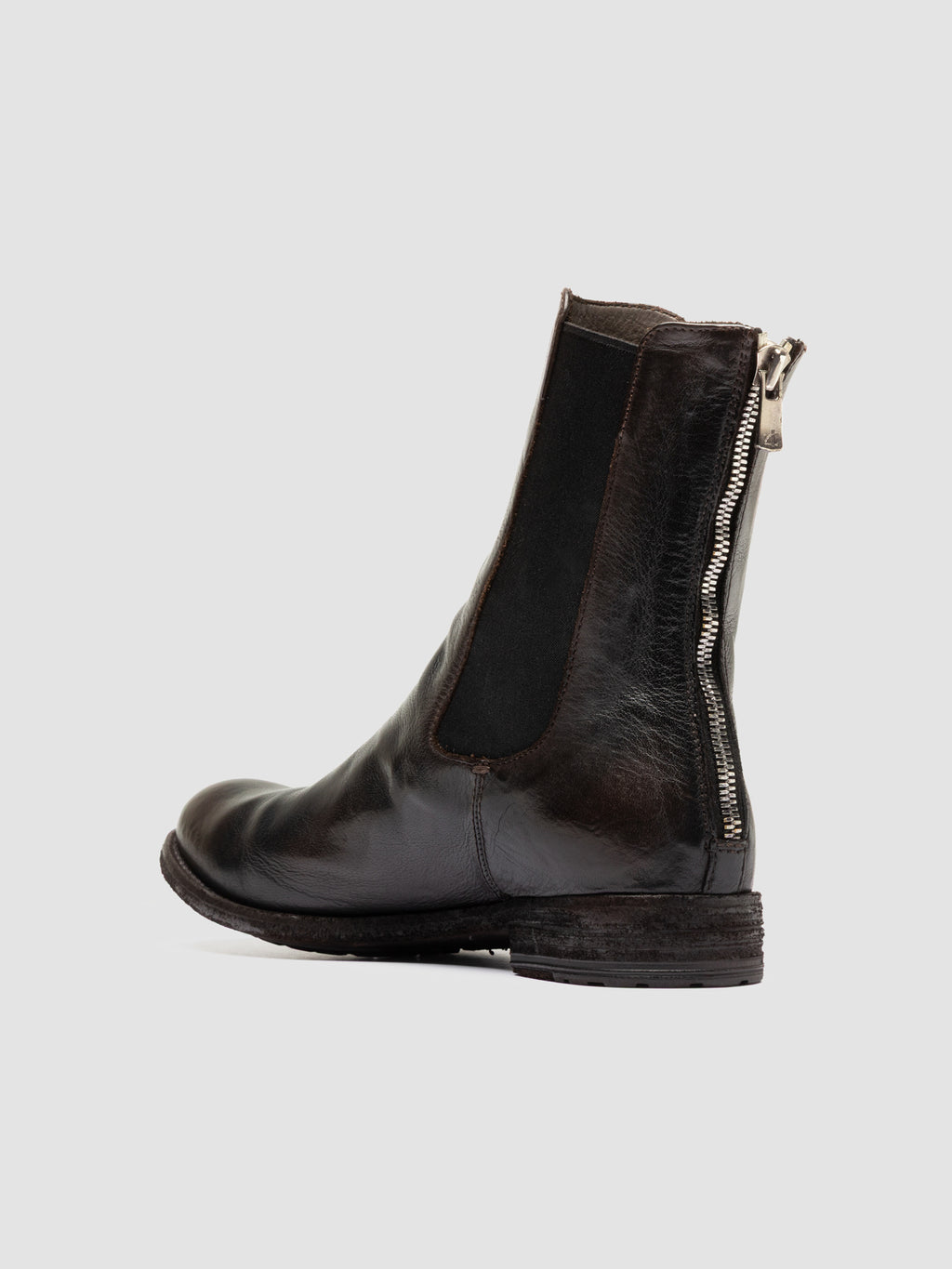 LEXIKON 073 - Braune Chelsea-Stiefel aus Leder - image 4,side view