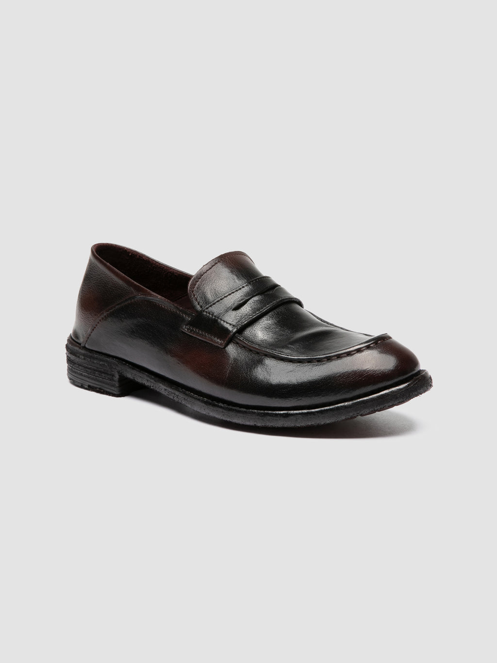 LEXIKON 140 - Black Leather Penny Loafers - image 3,side view