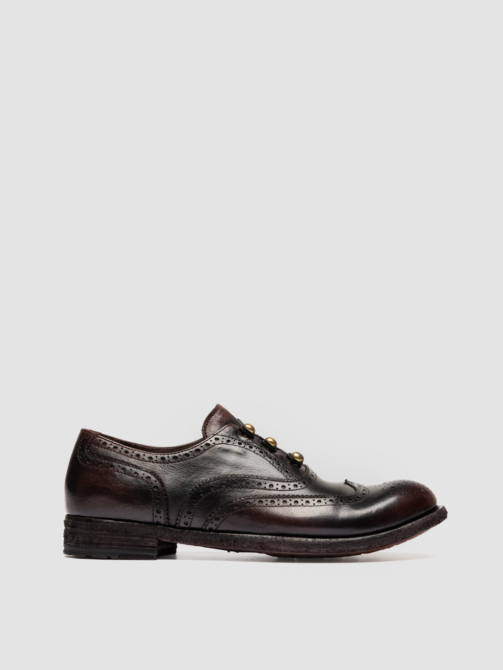 LEXIKON 155 - Schwarze Oxford-Schuhe aus Leder - image 1,side view