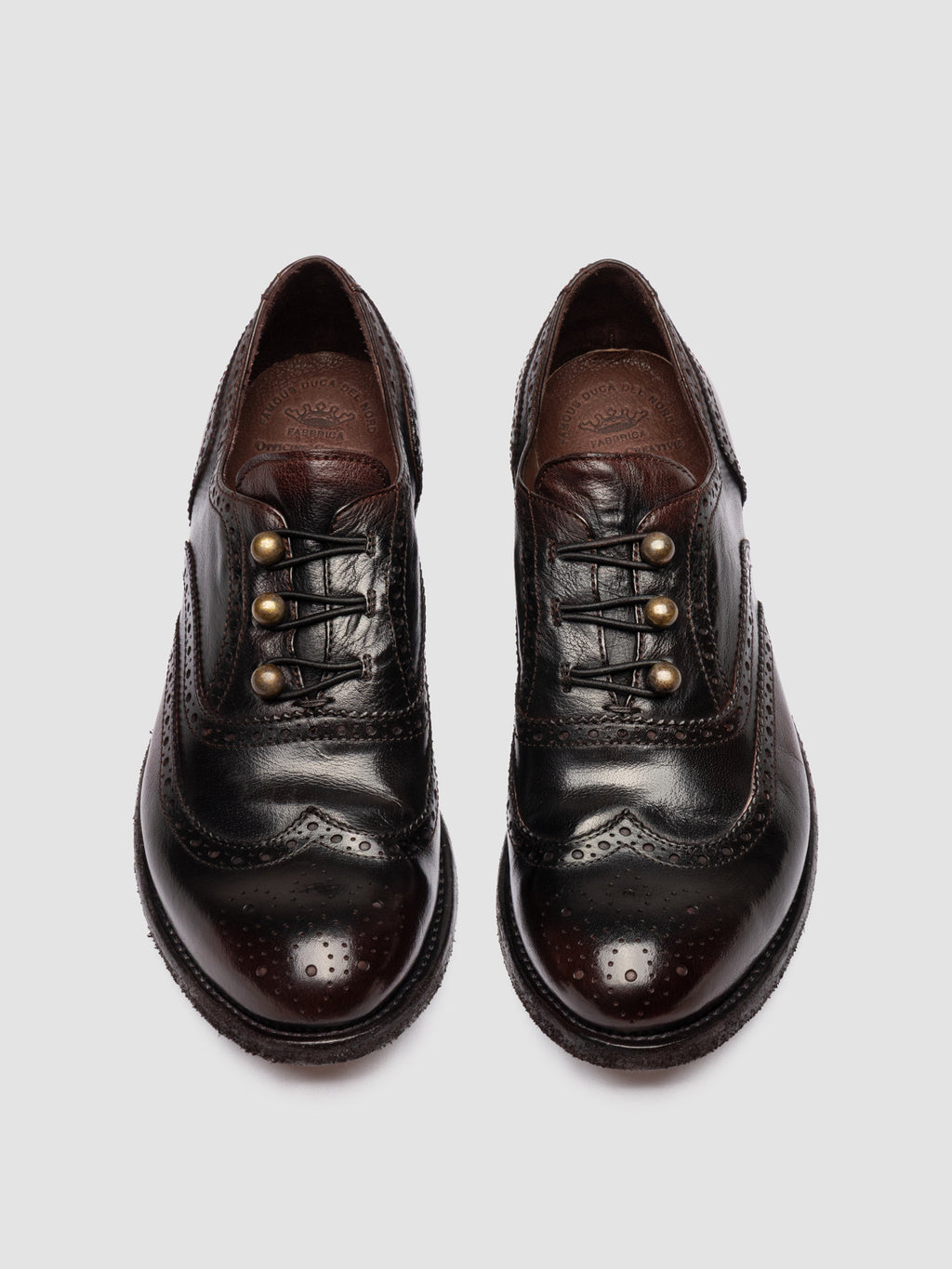 LEXIKON 155 - Schwarze Oxford-Schuhe aus Leder - image 2,side view
