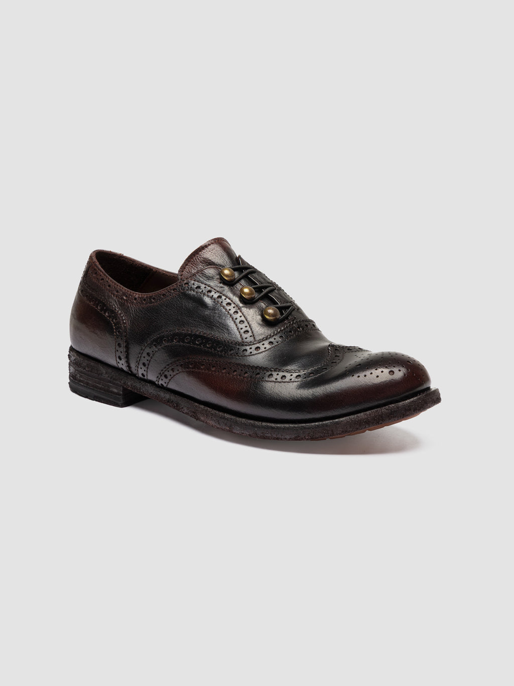 LEXIKON 155 - Schwarze Oxford-Schuhe aus Leder - image 3,side view