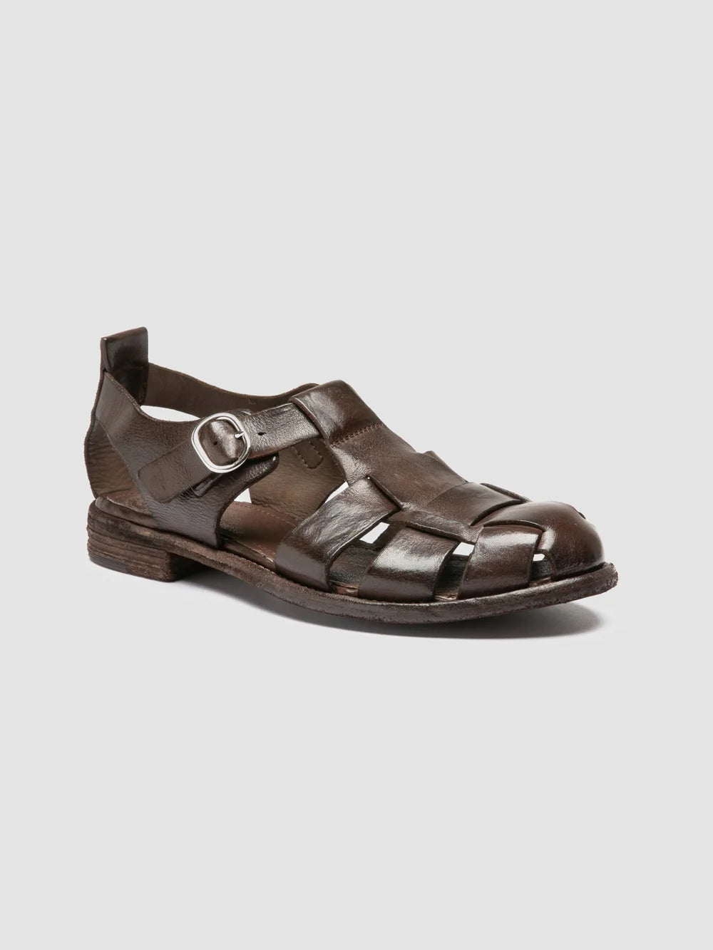 LEXIKON 536 - Sandali in Pelle Marrone - image 3,side view