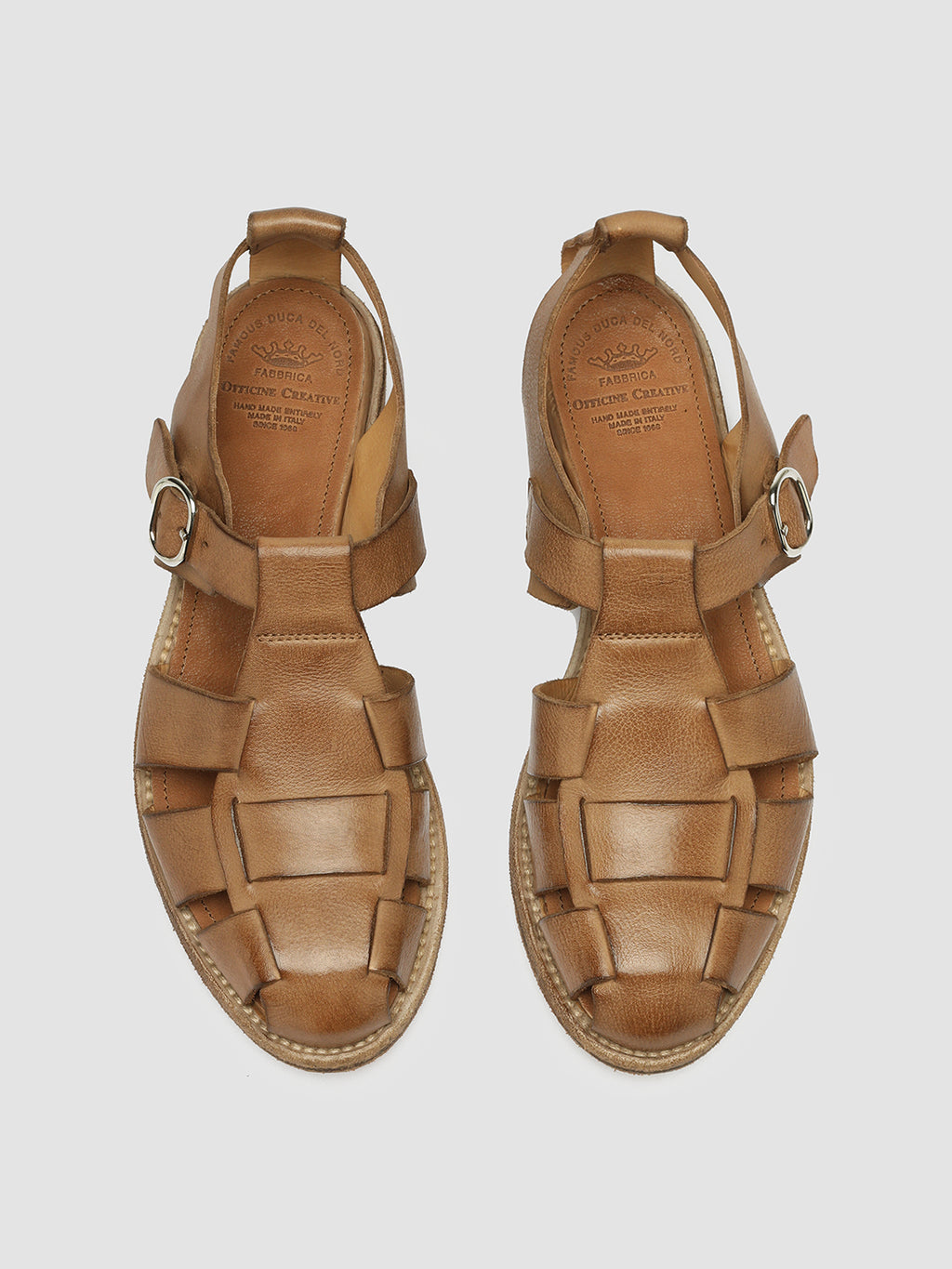 LEXIKON 536 - Brown Leather Sandals