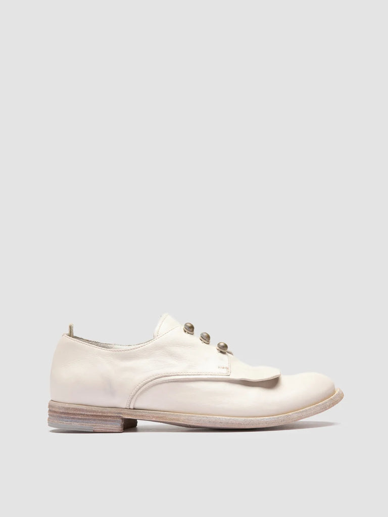 LEXIKON 554 - White Leather Derby Shoes