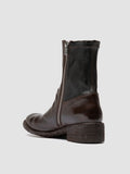 LISON 041 - Brown Leather Zipped Boots - thumb image 4,side view