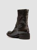 LISON 069 - Brown Leather Zip Boots - thumb image 4,side view