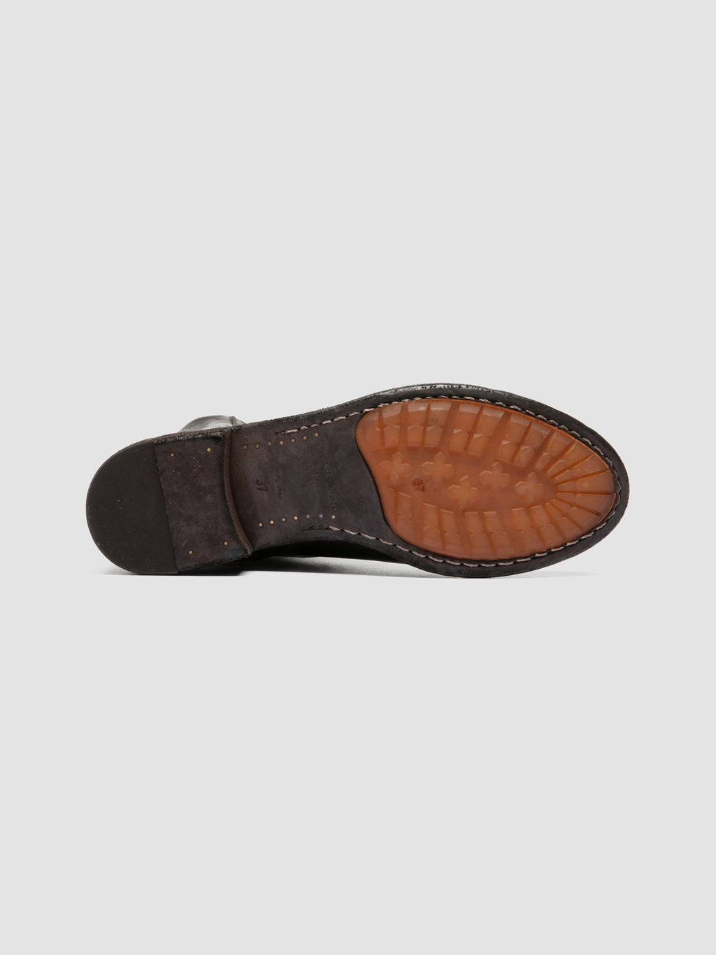 LISON 069 - Brown Leather Zip Boots - image 5,side view