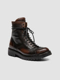 LORAINE 033 - Brown Leather Zip Boots - thumb image 3,side view