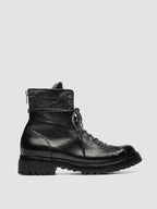 LORAINE 033 - Black Leather Zip Boots