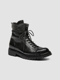 LORAINE 033 - Black Leather Zip Boots - thumb image 3,side view