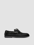 LOVE 101 - Black Leather Boat Shoes - thumb image 1,side view