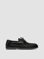 LOVE 101 - Black Leather Boat Shoes