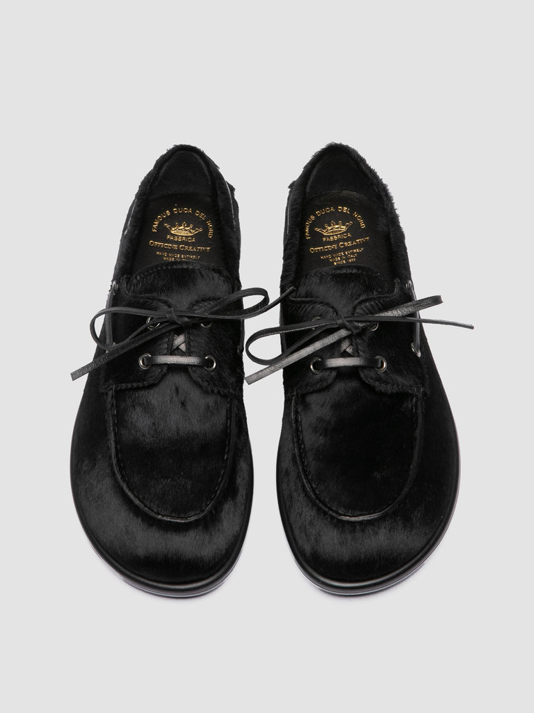LOVE 101 - Schwarze Bootsschuhe aus Leder