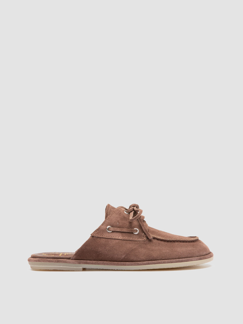 LOVE 106 - Brown Suede Mule Sandals - image 1,side view