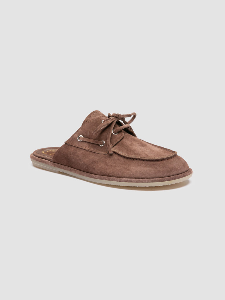 LOVE 106 - Brown Suede Mule Sandals