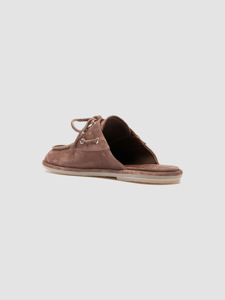 LOVE 106 - Brown Suede Mule Sandals