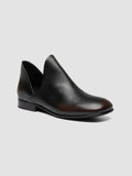 MADGE 003 - Black Leather Pull On Boots - thumb image 3,side view