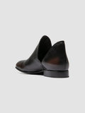 MADGE 003 - Black Leather Pull On Boots - thumb image 4,side view