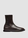 MARJORY 106 - Brown Leather Zipped Boots - thumb image 1,side view