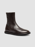MARJORY 106 - Brown Leather Zipped Boots - thumb image 3,side view