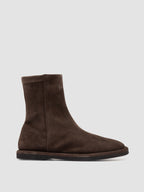 MARJORY 106 - Stivali con Zip in Pelle Scamosciata Marrone
