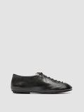 MEREDITH 004 - Black Leather Derby Shoes - thumb image 1,side view