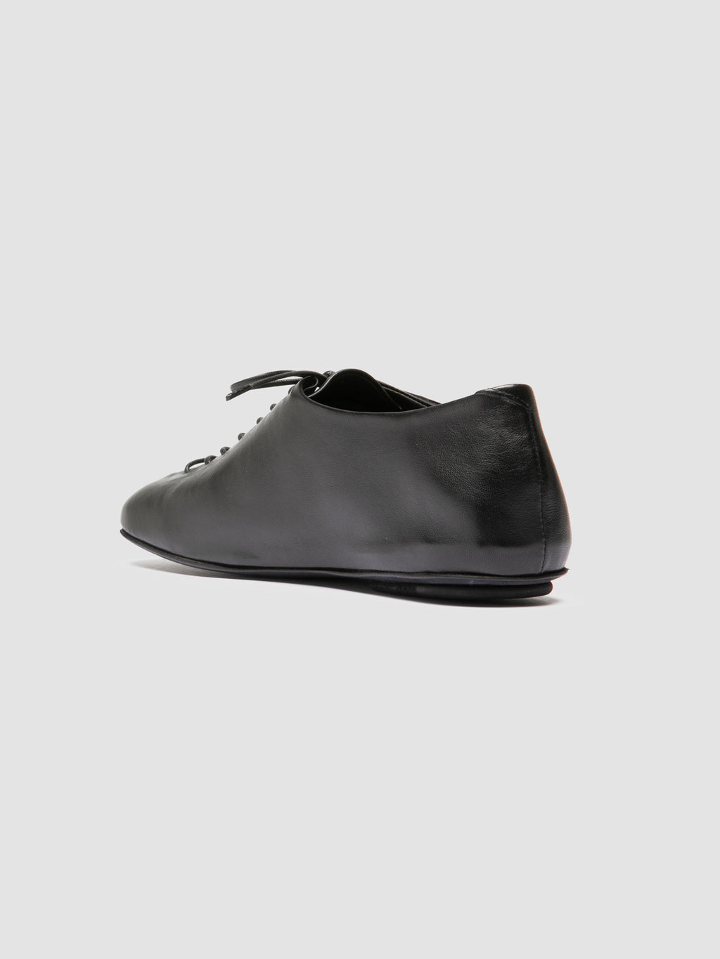 MEREDITH 004 - Black Leather Derby Shoes - image 4,side view