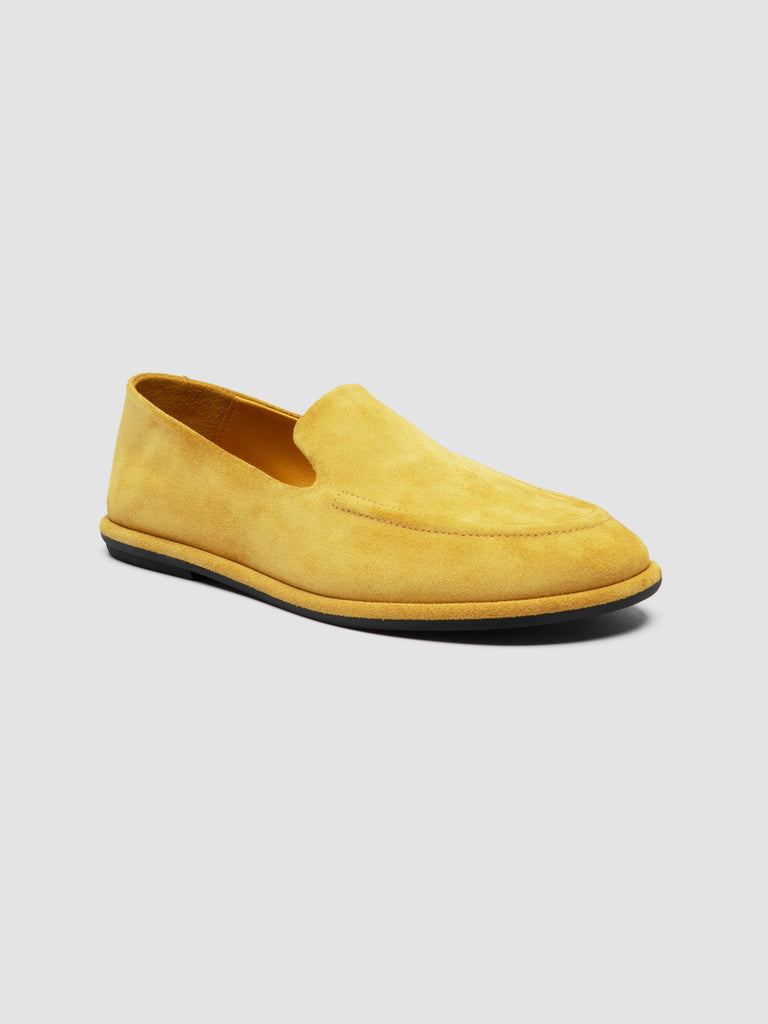 MIENNE 101 - Yellow  Suede Loafers