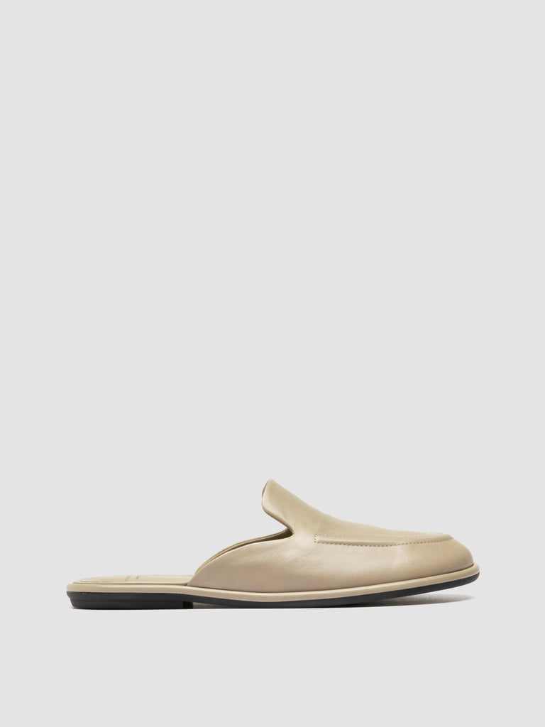 MIENNE 109 - Taupe Leather Mules