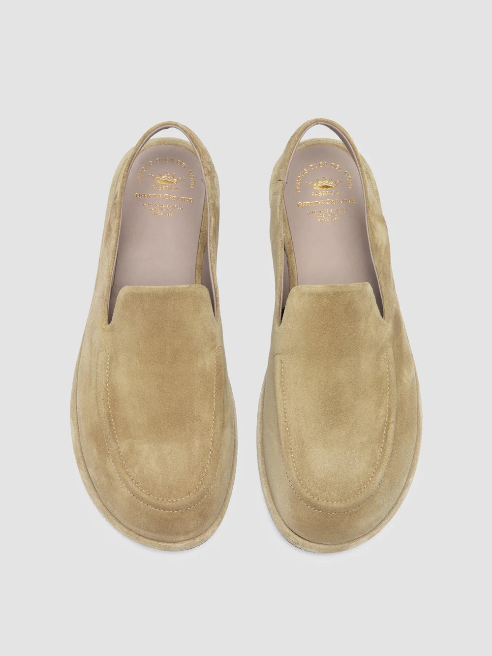 MIENNE 116 - Brown Suede Slingback Sandals - image 2,side view