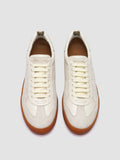MILITIA 101 - White Leather and Suede Low Top Sneakers - thumb image 2,side view