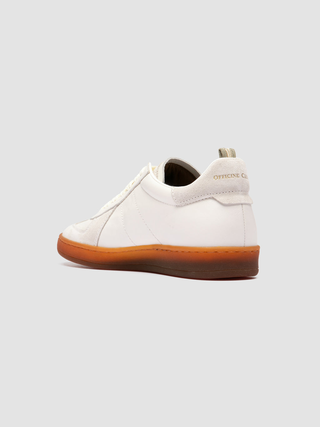 MILITIA 101 - White Leather and Suede Low Top Sneakers - image 4,side view