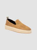 MUSKRAT 107 - Sneaker in Pelle Scamosciata Beige - thumb image 3,side view