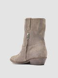 NOELIE DD 108 - Taupe Suede Zip Boots - thumb image 4,side view