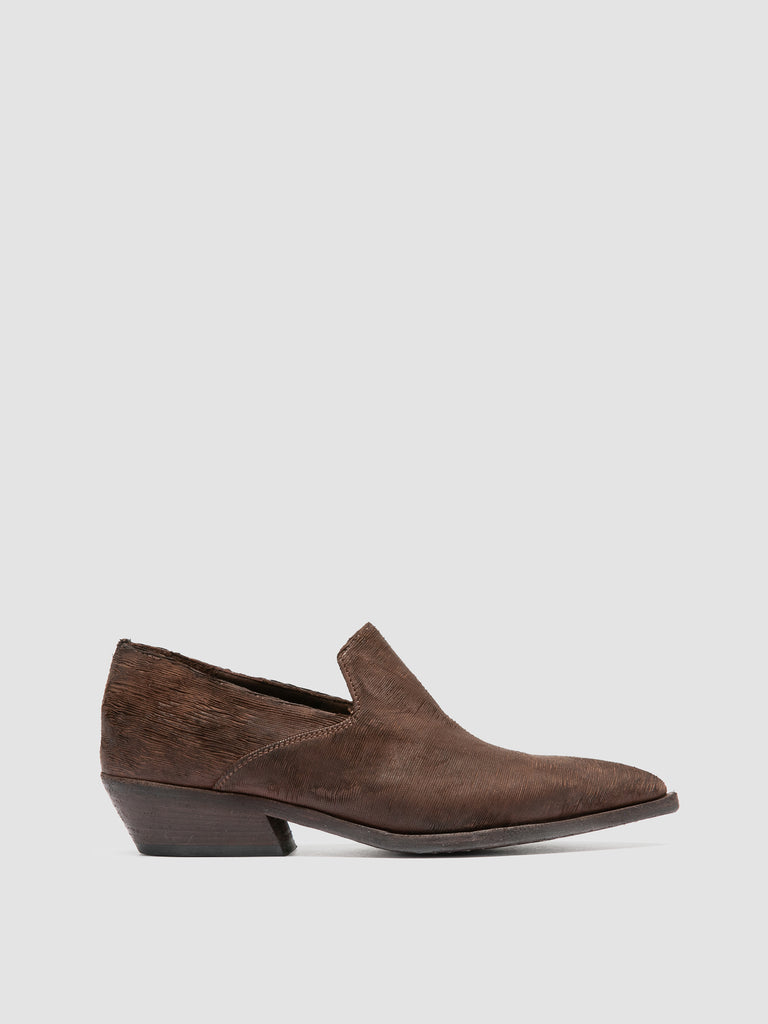 NOELIE DD 111 - Brown Leather Penny Loafers