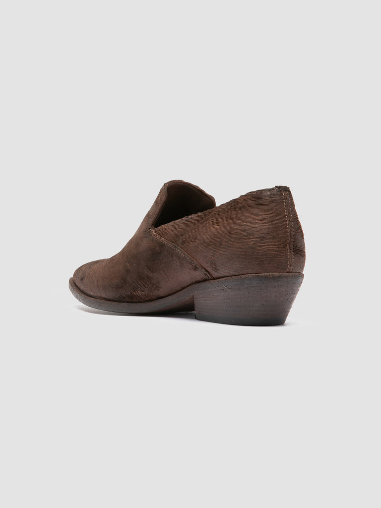 NOELIE DD 111 - Brown Leather Penny Loafers